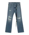 Ann Demeulemeester Denim Trousers With Belt Loops In Blue