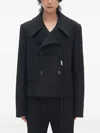 Ann Demeulemeester Desideer Double-breasted Jacket In Black
