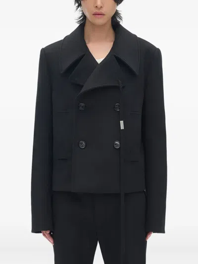 Ann Demeulemeester Desideer Double-breasted Jacket In Black