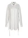 Ann Demeulemeester Dete Long Pocket Shirt In Bianco
