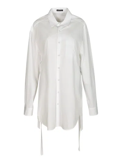 Ann Demeulemeester Dete Long Pocket Shirt In White