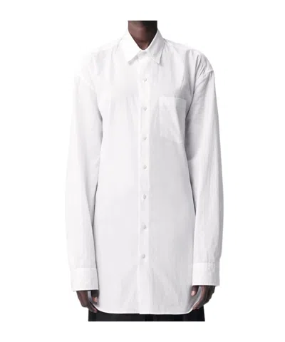 Ann Demeulemeester Dete Long Pocket Shirt In White