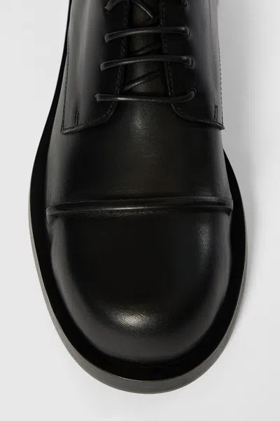 Ann Demeulemeester Dex Pintuck Derby Shoes In Multicolor