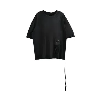 Pre-owned Ann Demeulemeester Dieter High Comfort T-shirt With Patches 'black' | Men's Size M