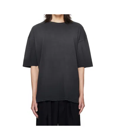 Ann Demeulemeester Dieter Infinite Feather Print T-shirt In Black