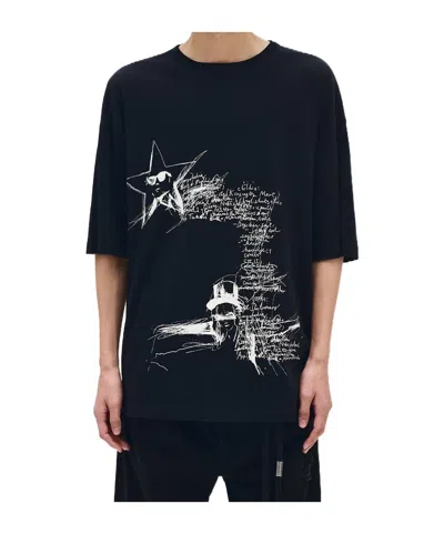 ANN DEMEULEMEESTER SKETCHBOOK-PRINT T-SHIRT
