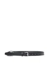 Ann Demeulemeester Dine Leather Belt In Black