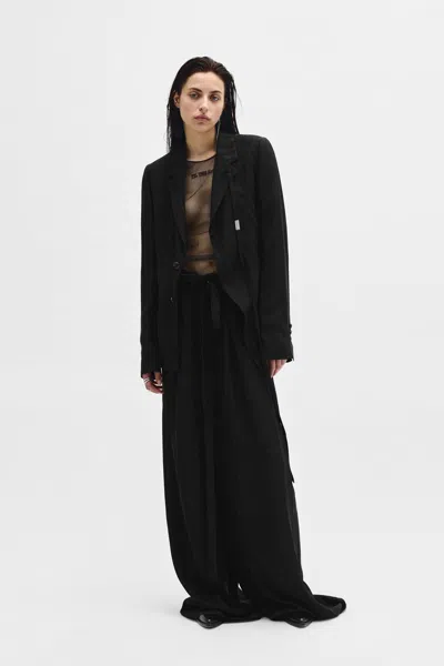 Ann Demeulemeester Disa Asymmetric Deconstructed Blazer In Multicolor