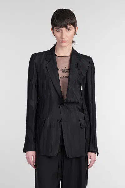 Ann Demeulemeester Disa Blazer In Black Viscose