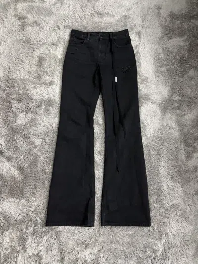 Pre-owned Ann Demeulemeester Distressed Flares In Black