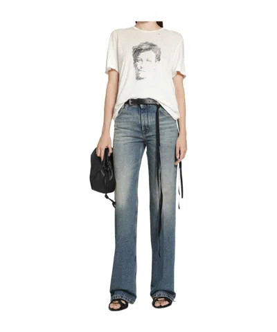 Ann Demeulemeester Distressed T-shirt In Neutral