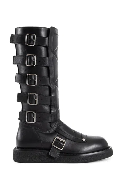 Ann Demeulemeester Ditte Wrap Boots In Black