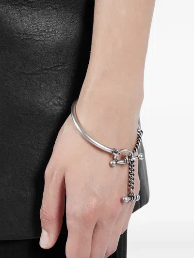 Ann Demeulemeester Doa Chain Bracelet In Metallic