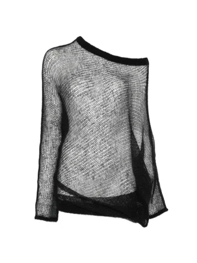 Ann Demeulemeester Dolfine Sweater In Black