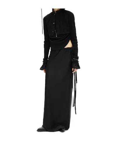 Ann Demeulemeester Dot Wrinkled T-shirt In Black