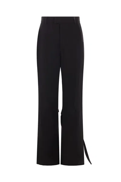 Ann Demeulemeester Double Layer Aude Trousers In Black