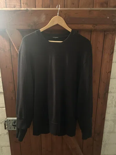 Pre-owned Ann Demeulemeester Double Layer Sweatshirt In Black