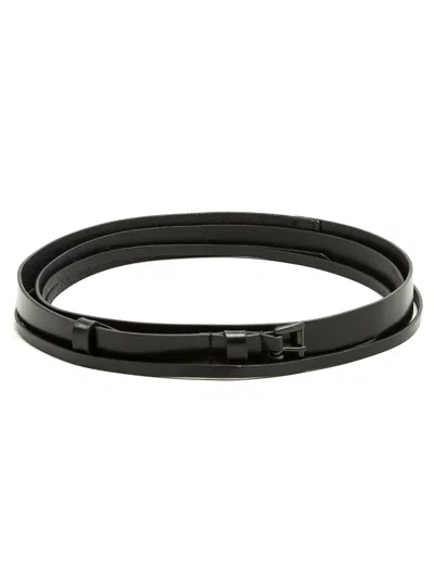Ann Demeulemeester Double Wrap Belt In Black