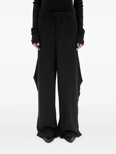 Ann Demeulemeester Draped-detail Pants In Multi