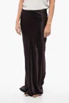 Ann Demeulemeester Draped Madeleen Flared Skirt In White
