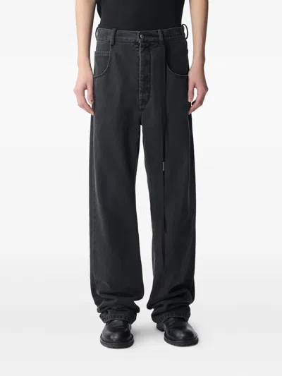 ANN DEMEULEMEESTER DRAWSTRING-DETAIL JEANS
