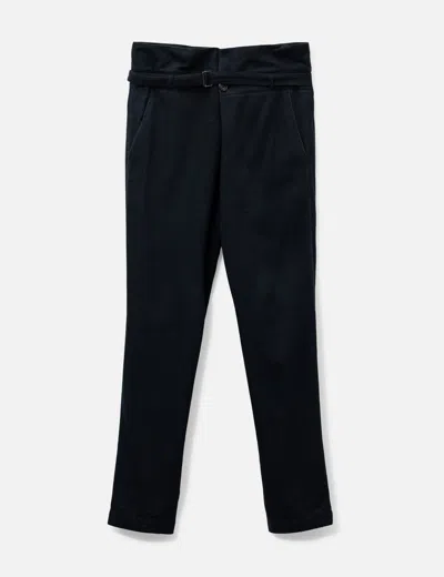 Ann Demeulemeester Drawstring Pants With Zipper In Black/黑色/블랙/ブラック