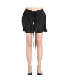 Ann Demeulemeester Drawstring Shorts In Black