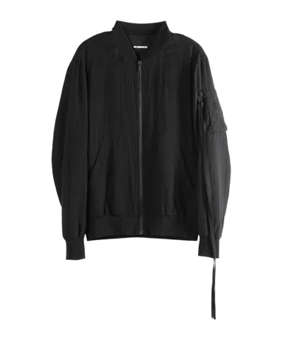 Ann Demeulemeester Dries Zip-up Bomber Jacket In Black
