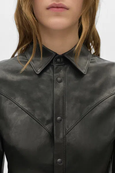 Ann Demeulemeester Drika Fitted Shirt In Multi
