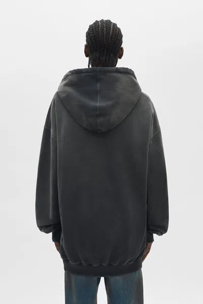 Ann Demeulemeester Eagle Print Hoodie In Black