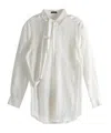 Ann Demeulemeester Ebba Comfort Shirt With Adjustable Strap In White