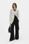 Ann Demeulemeester Ebba Dobby Stripe Shirt With Adjustable Strap In Multi