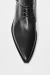 Ann Demeulemeester Efro Pointy Monkstrap Ankle Boots In Multicolor