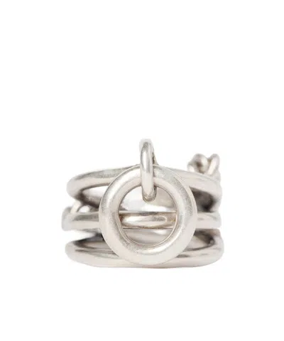 Ann Demeulemeester Eida Plate Ring In Silver