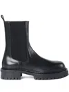 Ann Demeulemeester Elastic-panel Leather Boots In Black
