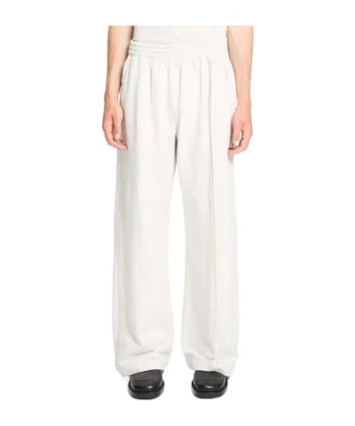 Ann Demeulemeester Elastic Waist Sports Pants In White