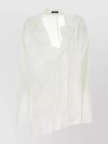 Ann Demeulemeester Elegant Long Sleeve Cotton Blouse In White