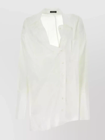 ANN DEMEULEMEESTER ELEGANT LONG SLEEVE COTTON BLOUSE