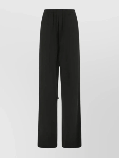 Ann Demeulemeester Elegantly Flowing Wide-leg Trousers In Black