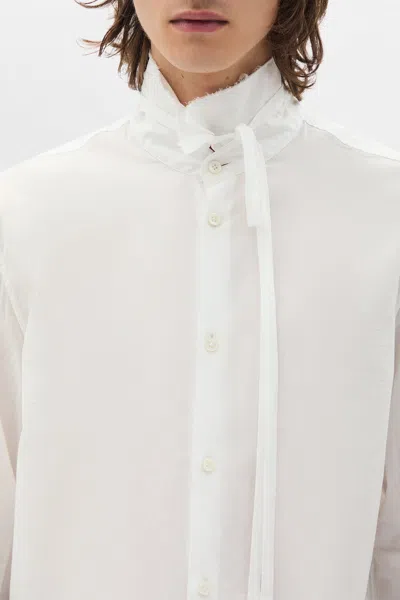 Ann Demeulemeester Elgar Standard Shirt In White