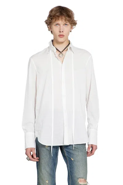 Ann Demeulemeester Elgar Standard Shirt In White