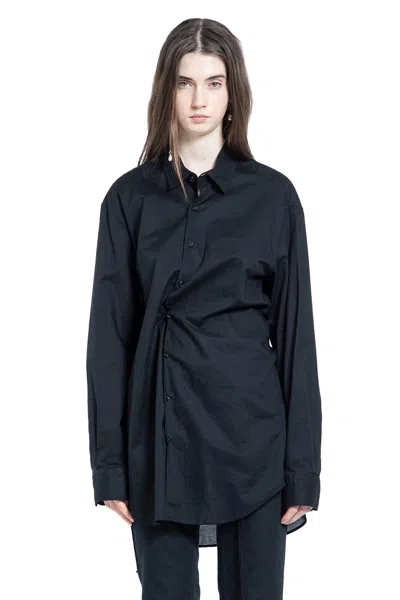 Ann Demeulemeester Elisabeth Long High Comfort Shirt In Black