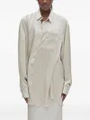 Ann Demeulemeester Elisabeth Long High Comfort Shirt In Neutral