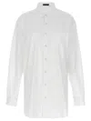 Ann Demeulemeester Elisabeth Collared Long-sleeve Shirt In White