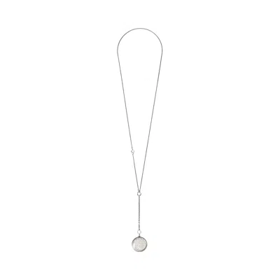 Pre-owned Ann Demeulemeester Elsu Medallion Necklace 'antique Silver' | Men's Size Onesize