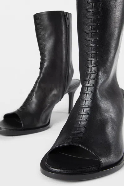 Ann Demeulemeester Elvy Mid Heeled Ankle Boots In Black