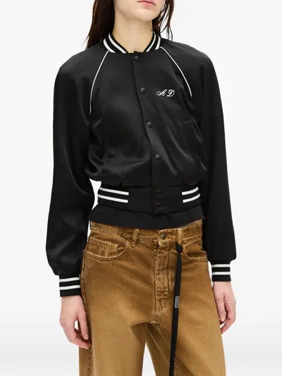 Ann Demeulemeester Embroidered-details Jacket In Black