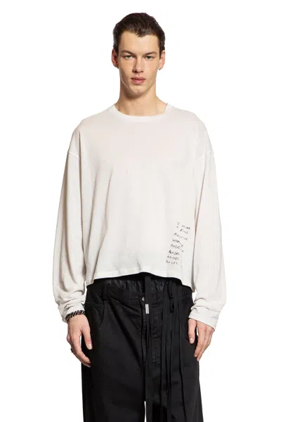 Ann Demeulemeester Long-sleeved T-shirt In White