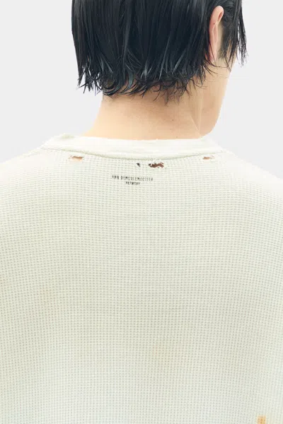 Ann Demeulemeester Emil ''dear Diary'' Long Sleeve T-shirt In White