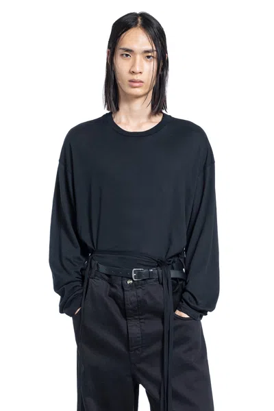 Ann Demeulemeester Emil ''hollow Sound'' Long Sleeve T-shirt In Animal Print